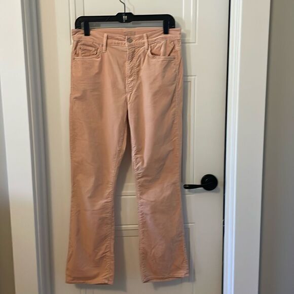 Mother The Insider Ankle Velvet Cropped Jeans - Picture 1 of 9